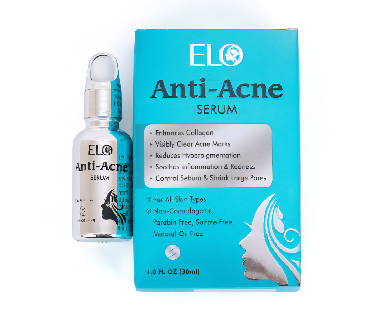 Elo Niacinamide Zinc Anti Acne Serum Pimple Control Oil Reduce Dark Spots Pore Minimizing Face Serum