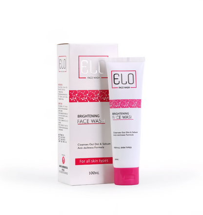 Elo Alpha Arbutin Glycolic Acid Brightening Face Wash Aloe Vera Whitening Glow Even Tone Daily Cleanser