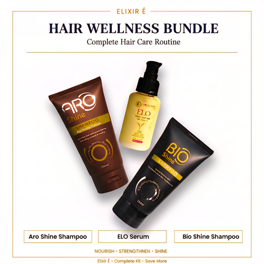 Anti Hair Fall Complete Routine Bundle | Biotin Shampoo + Keratin Serum for Hair Growth & Strength | Clear Hair Fall Set -