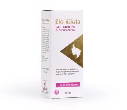 Elo Gluta Glutathione Vitamin C Vitamin A Whitening Glowing Face Cream Fairness Dark Spots Brightening Cream