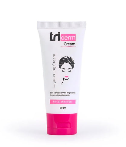 Tri Derm Glycolic Acid Alpha Arbutin Niacinamide Brightening Cream Dark Spots Melasma Hyperpigmentation Whitening Cream