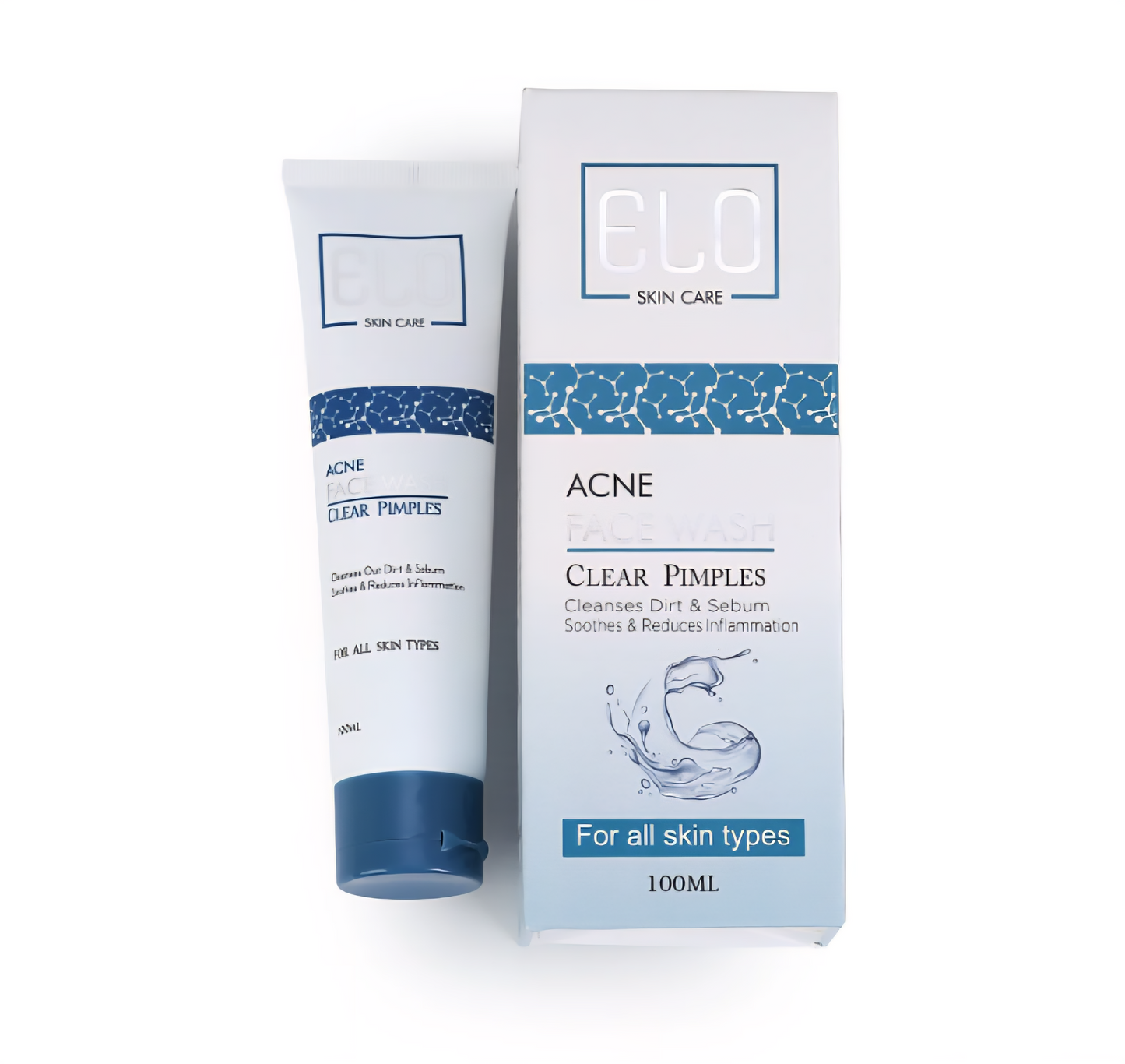 Elo Salicylic Acid Anti Acne Face Wash Pimple Blackhead Oil Control Deep Pore Daily Cleanser