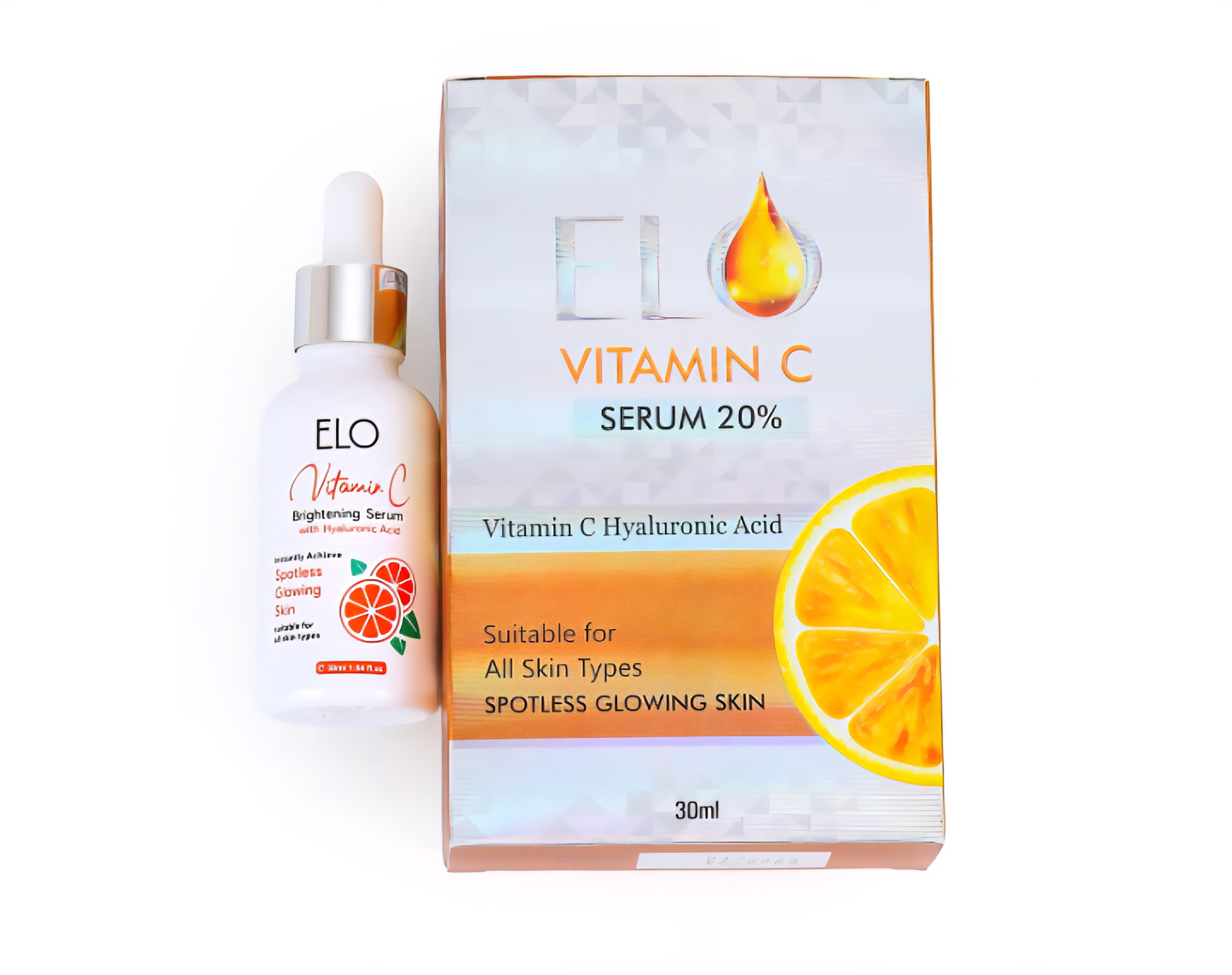Elo Vitamin C 20% Niacinamide 10% Ferulic Acid Brightening Serum Dark Spots Glow Whitening