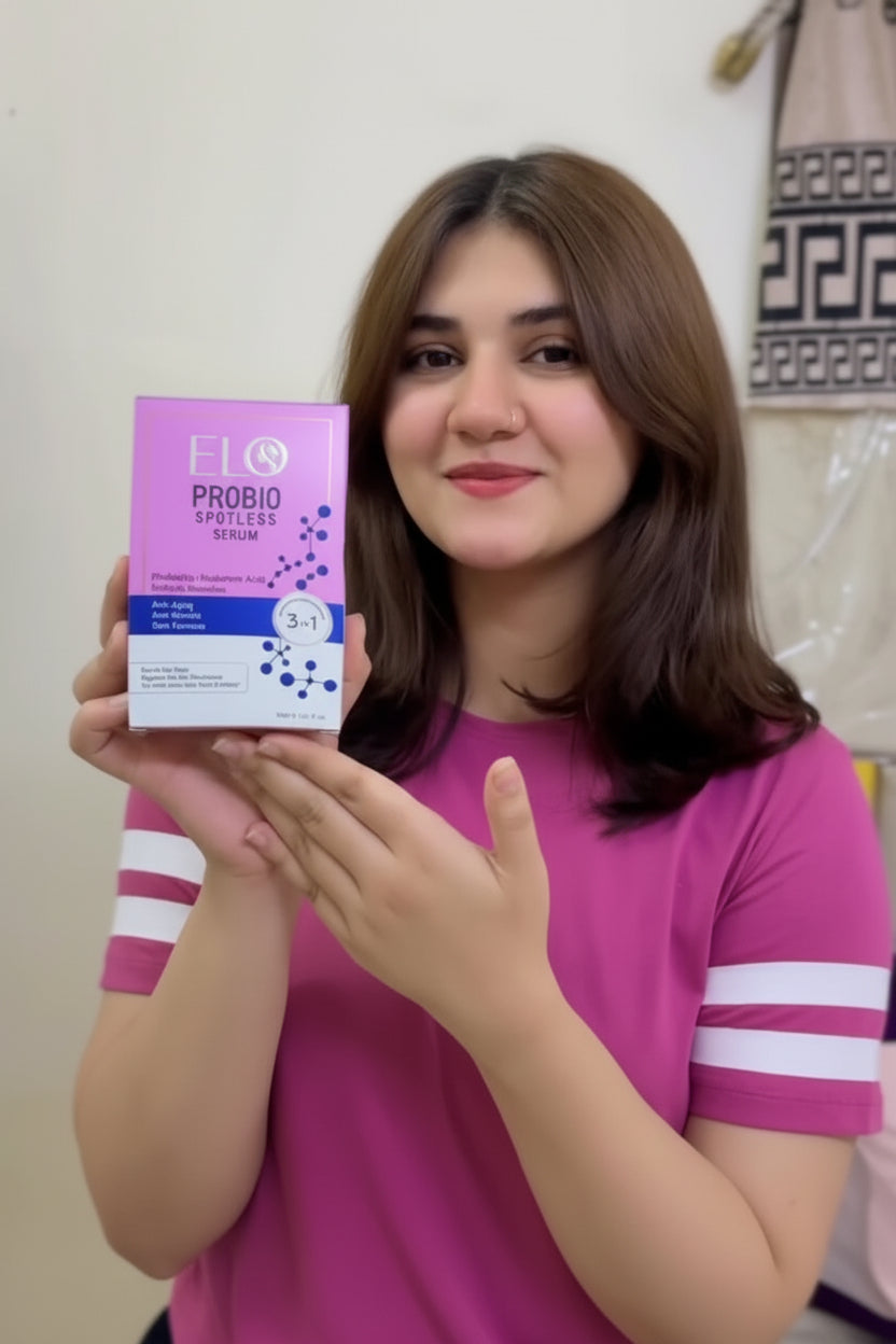 Elo Probio 3-in-1 Probiotic Serum for Open Pores & Acne Marks | Microbiome Balancing & Barrier Repair with Hyaluronic Acid | 30ml