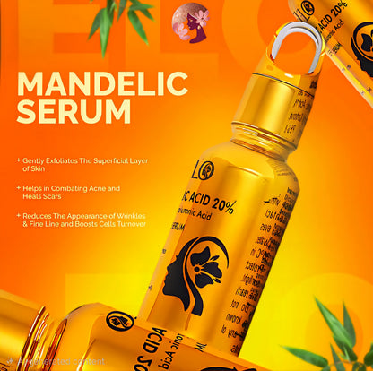 ELO Mandelic Acid 20% Serum – With Hyaluronic Acid for Exfoliation & Scar Healing (30ml)