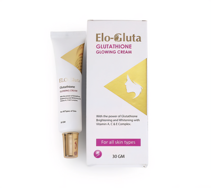 Elo Gluta Glutathione Vitamin C Vitamin A Whitening Glowing Face Cream Fairness Dark Spots Brightening Cream