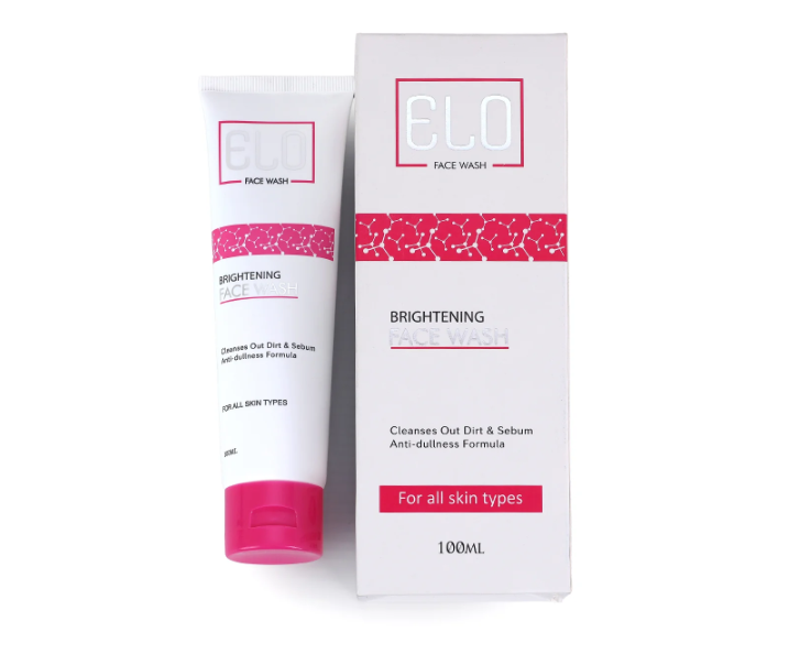Elo Alpha Arbutin Glycolic Acid Brightening Face Wash Aloe Vera Whitening Glow Even Tone Daily Cleanser