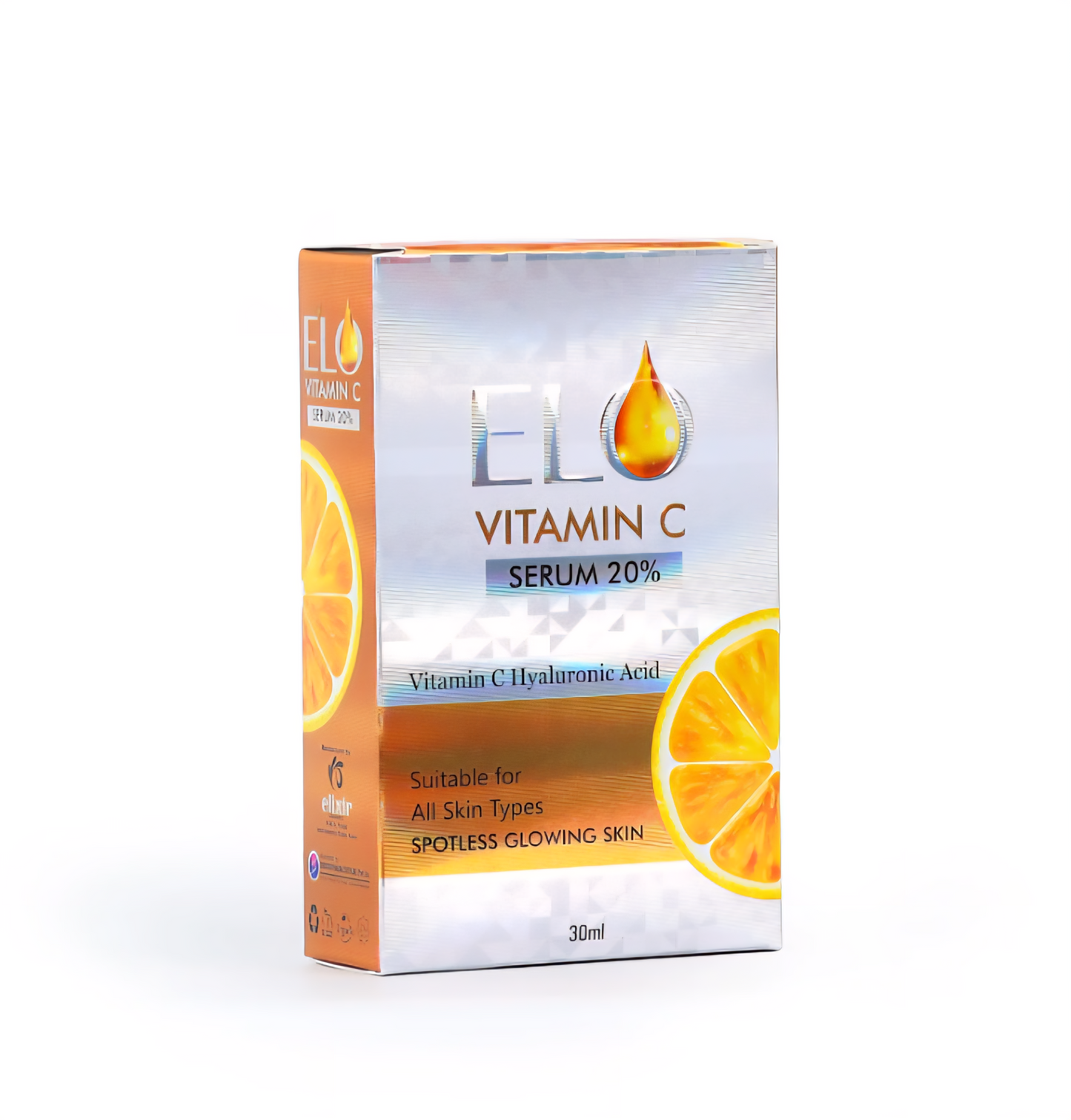 Elo Vitamin C 20% Niacinamide 10% Ferulic Acid Brightening Serum Dark Spots Glow Whitening