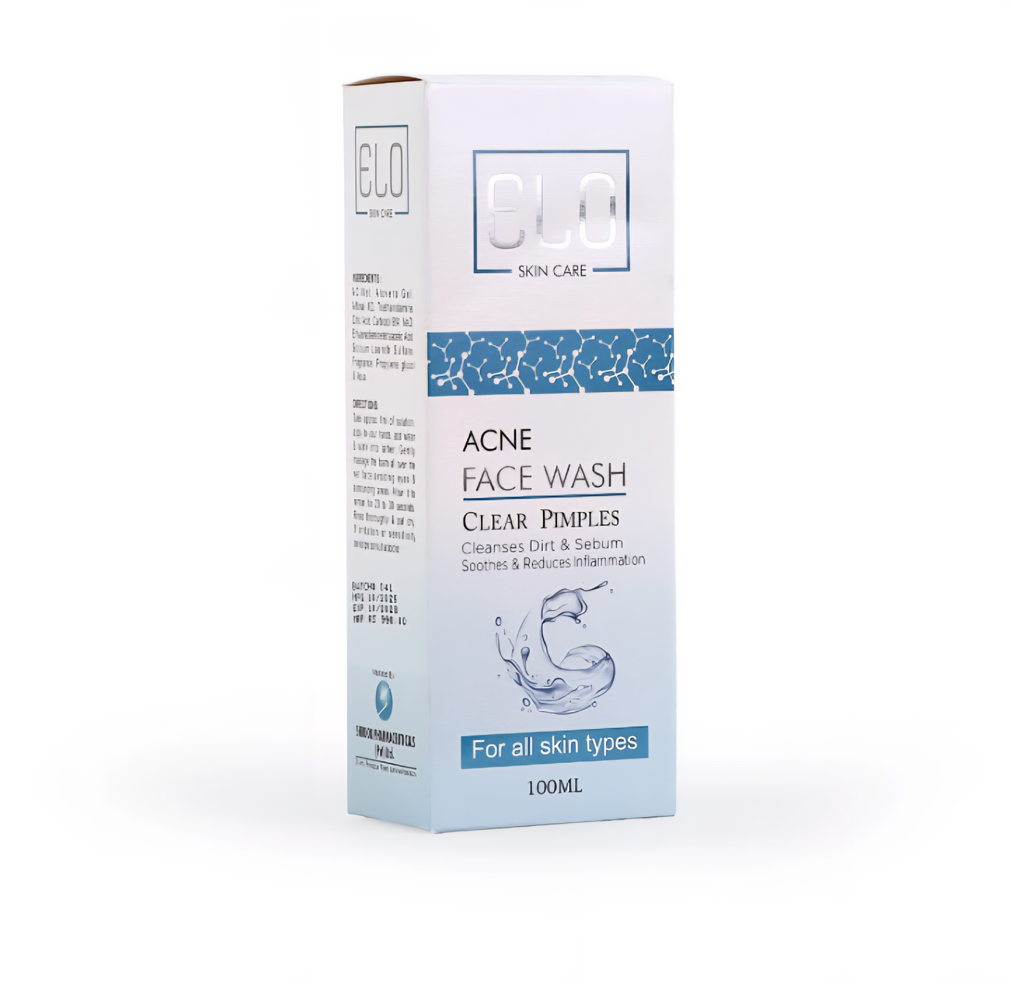 Elo Salicylic Acid Anti Acne Face Wash Pimple Blackhead Oil Control Deep Pore Daily Cleanser