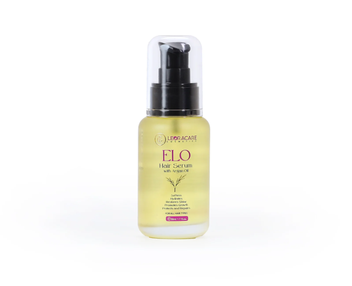 Elo Argan Oil Keratin Biotin Castor Oil Collagen Hair Serum Anti Frizz Shine Repair Growth Hair Serum
