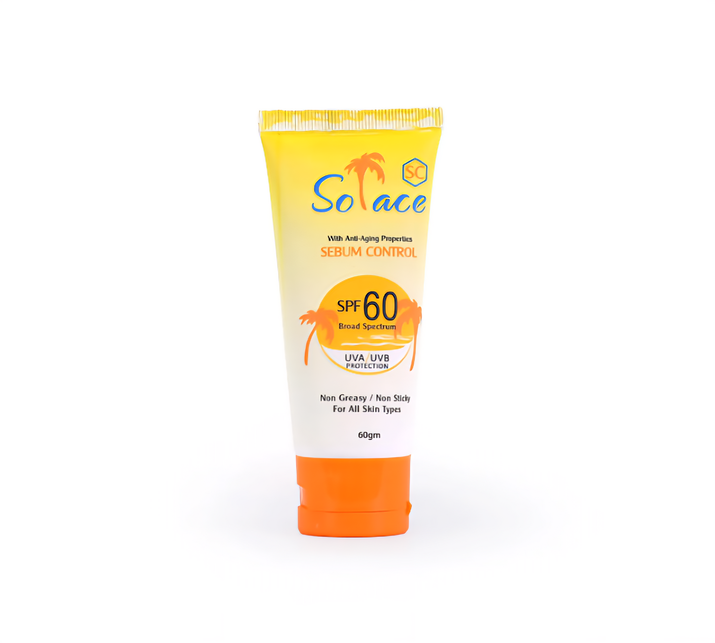 Solace SPF 60 Sebum Control Matte Sunscreen Oily Skin No White Cast