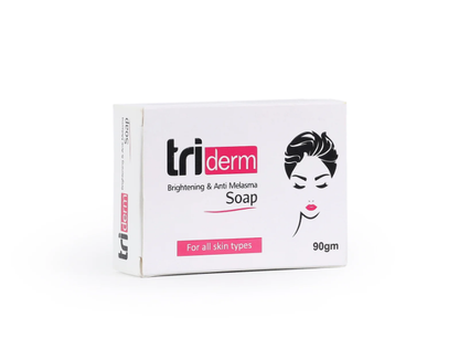 Tri derm Kojic Acid + Niacinamide Brightening Soap | Melasma Dark Spot Remover Even Skin Tone | 90g